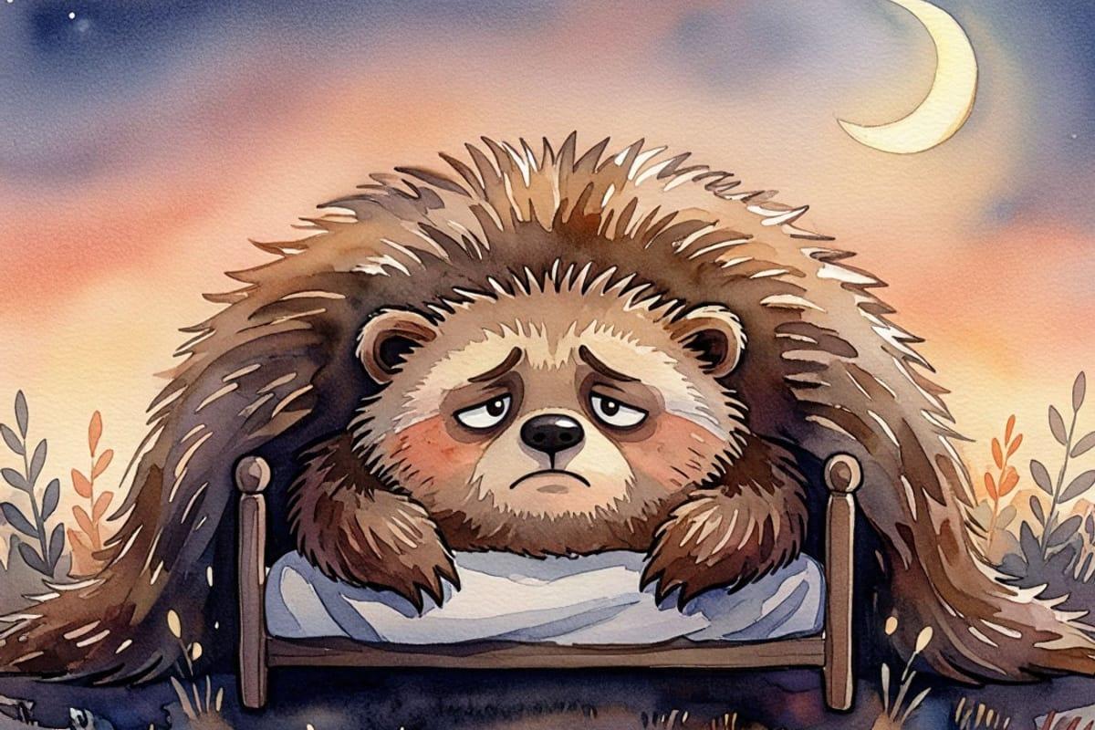 Тёплый Мохнатик и одеяло — иллюстрация к сказке