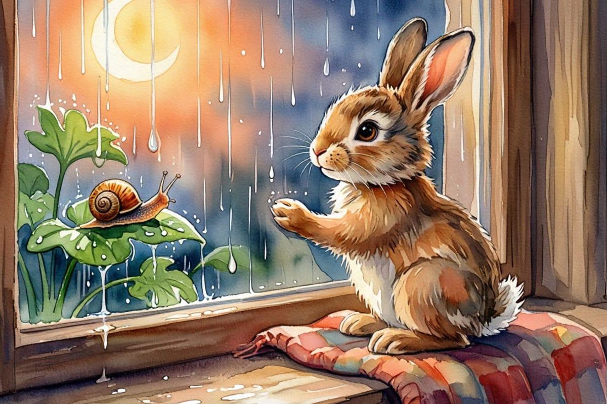 Улитка несёт свой дом — иллюстрация к сказке